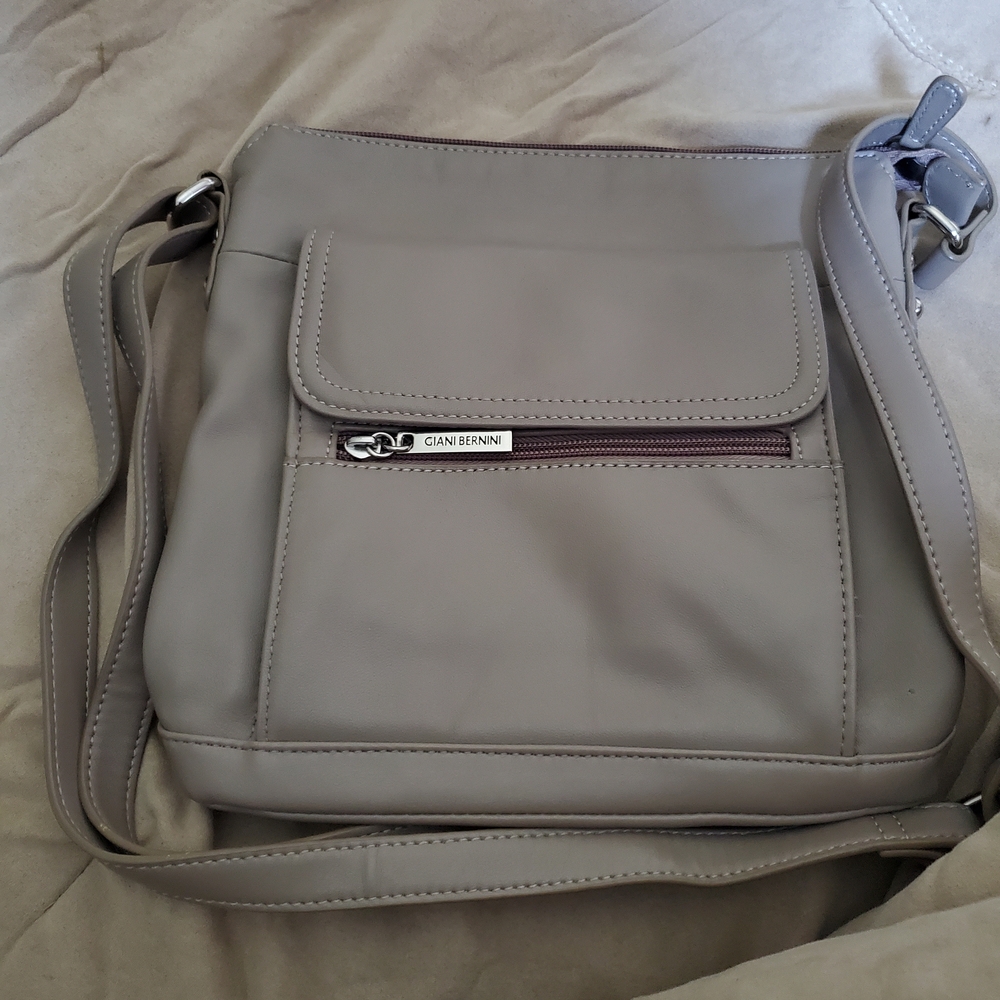 Giani Bernini Taupe Messenger Bag